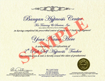 7th Path Self hypnosis Certificate