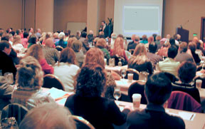 Cal Banyan speaking at the NGH Solid Gold Weekend