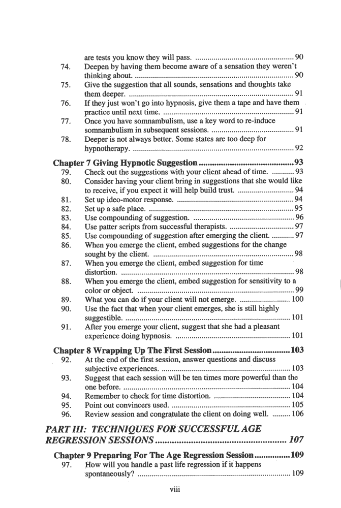 Hypnosis and Hypnotherapy Book viii